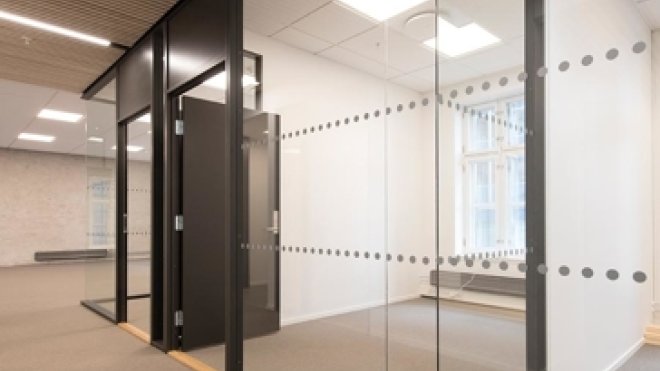 Innvendige glassvegger