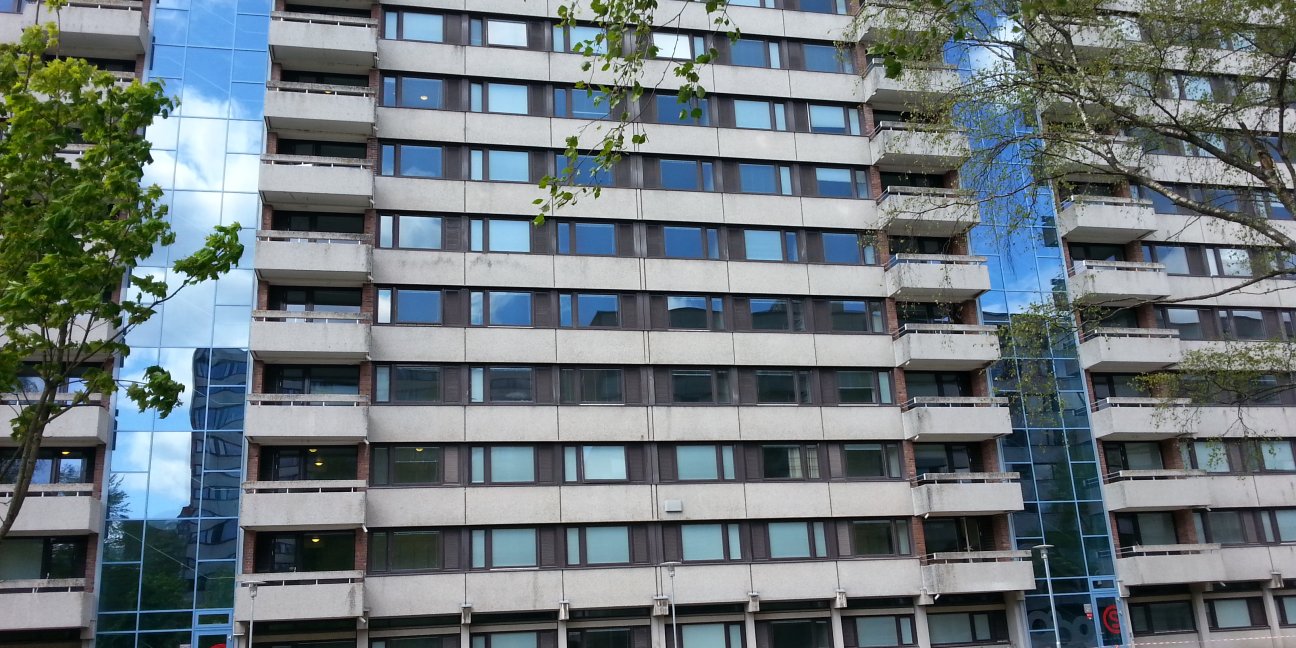 Fasade av blokken